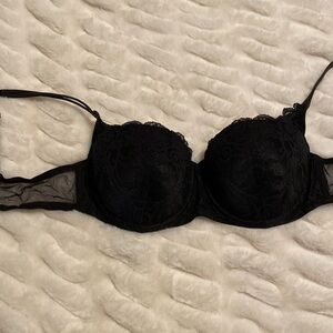 Victoria’s Secret very sexy black lace, and mesh push-up bra